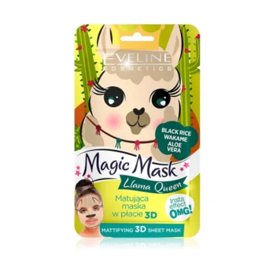 Mască de față Magic Mask 3D Llama Queen