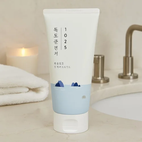 Round Lab 1025 Dokdo – Spumă de curățare și hidratare 150 ml