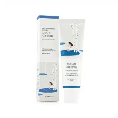 Protejează-ți pielea zilnic cu Round Lab Birch Juice Sunscreen SPF 50 PA++++, o cremă solară premiată și foarte populară în Coreea