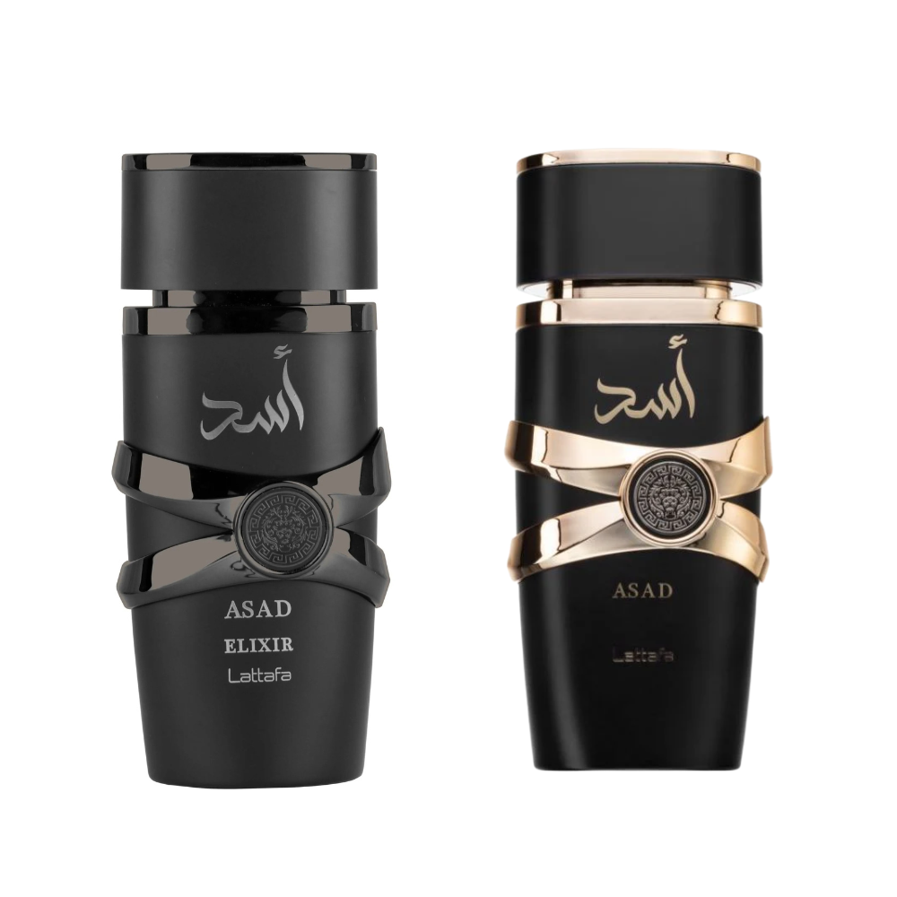 Set Parfumuri Unisex Lattafa Asad + Asad Elixir