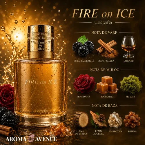 Lattafa Fire On Ice – Apă de Parfum Unisex 110 ml