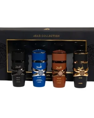 Set Lattafa Asad Collection – 4 x 25 ml, bărbătesc