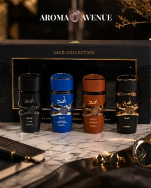 Set Lattafa Asad Collection – 4 x 25 ml, bărbătesc