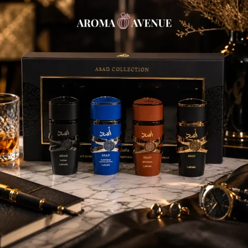 Set Lattafa Asad Collection – 4 x 25 ml, bărbătesc