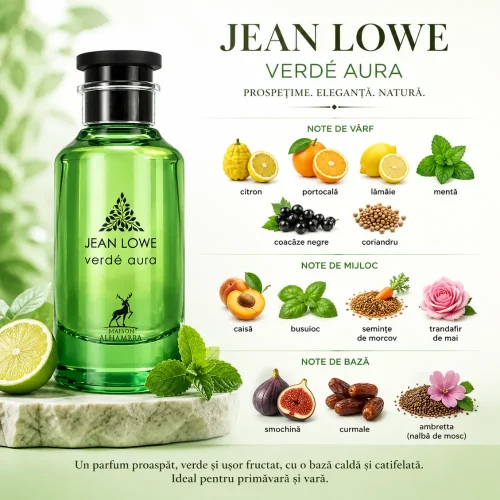 Maison Alhambra Jean Lowe Verde Aura – Apă de Parfum Unisex 100 ml