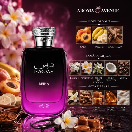 Rasasi Hawas Reina – Apă de Parfum pentru Femei, 100 ml