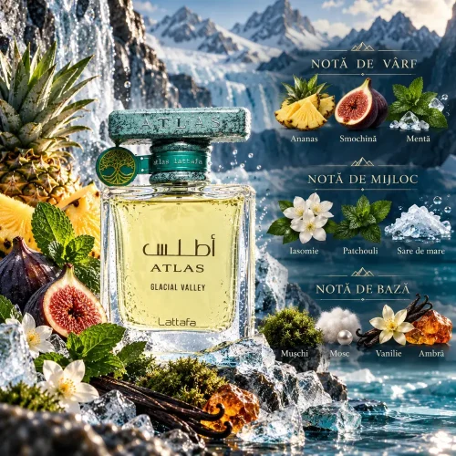 Lattafa Atlas Glacial Valley Apă de Parfum Unisex 55 ml