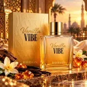 Rayhaan Vanilla Vibe cu vanilie, ambra si lemn, prezentare oriental auriu